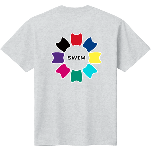 プルフラワー（A1）（SWIM）背面プリント 定番Ｔシャツ