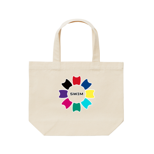 プルフラワー（A1）（SWIM） レギュラーキャンバストートバッグ(S)(フルカラー転写プリント)