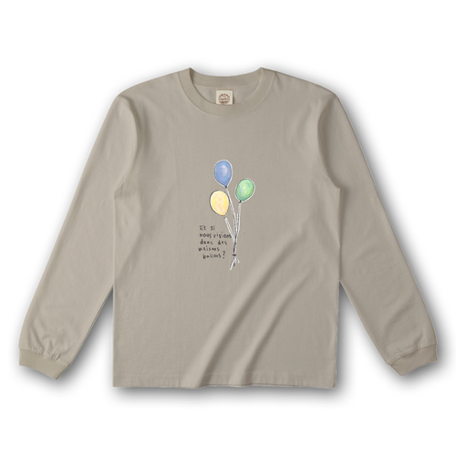 BallonロングスリーブＴシャツ オーガニックコットンロングスリーブTシャツ（リブ有り）