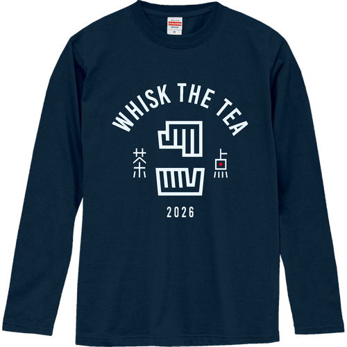 お茶点て・whisk the tea ロングスリーブTシャツ