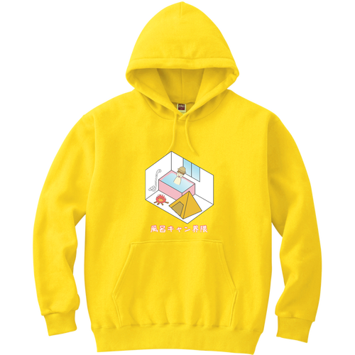 【風呂キャン界隈】パーカー 軽量プルパーカー (長袖プリント)