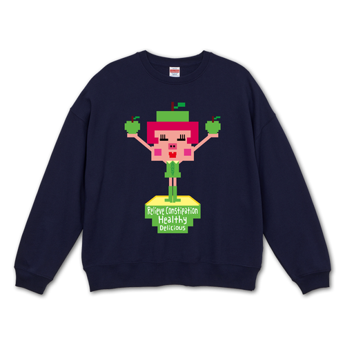 ワキリンゴ ビッグシルエットクルーネックスウェット（裏パイル）