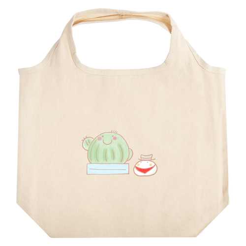 ぐーのすけとさぼてん たためるマルシェ【白プリントあり】