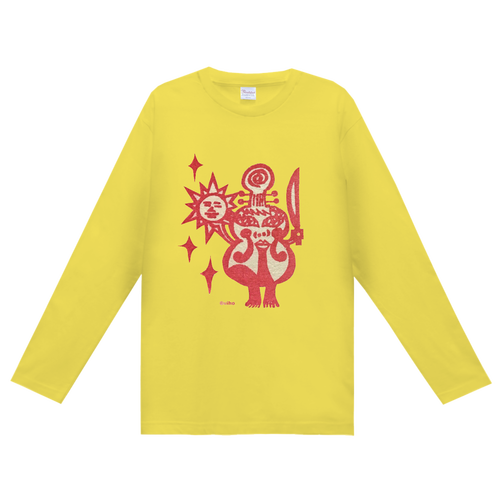 мihoちゃんの秋用Tシャツ（ロゴピンク） ヘビーウェイト長袖Ｔシャツ (長袖プリント可)