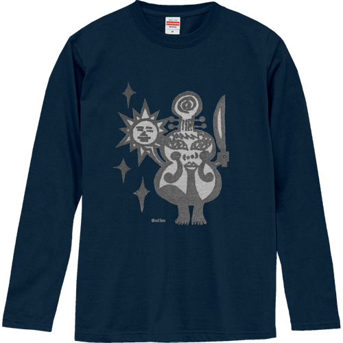 ダラダラмihoちゃんの長袖Tシャツ（ロゴグレー） ロングスリーブTシャツ