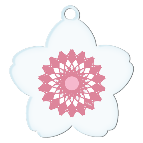さくら アクリルキーホルダー桜形 (10cm)