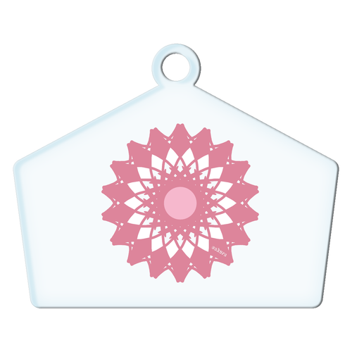 さくら アクリルキーホルダー絵馬形 (6cm)