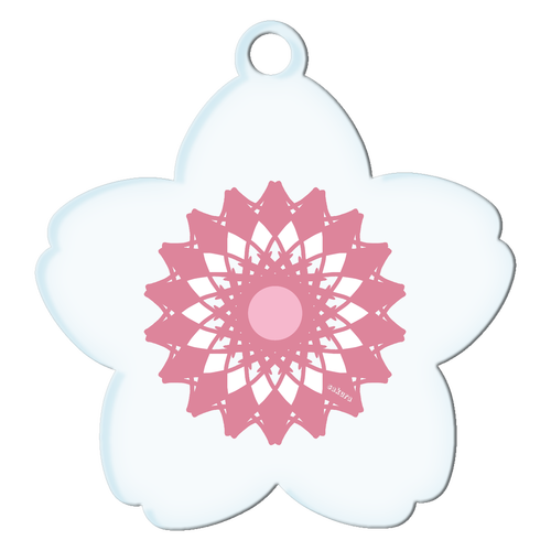 さくら アクリルキーホルダー桜形 (6cm)