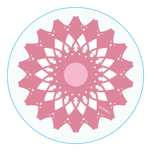 さくら アクリルコースター（丸）