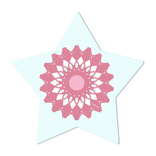 さくら アクリルコースター 星形