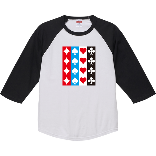 トランプ 03 ラグランTシャツ（七分袖）