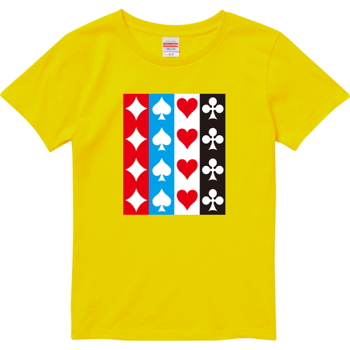 トランプ 03 ハイクオリティーTシャツ（ガールズ）