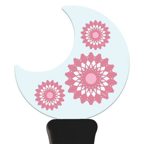 さくら 月型アクリルペンライト
