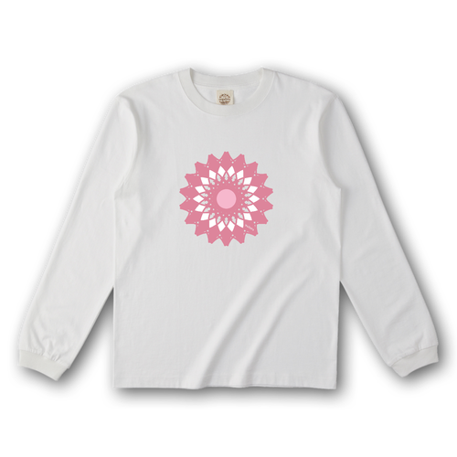 さくら オーガニックコットンロングスリーブTシャツ（リブ有り）