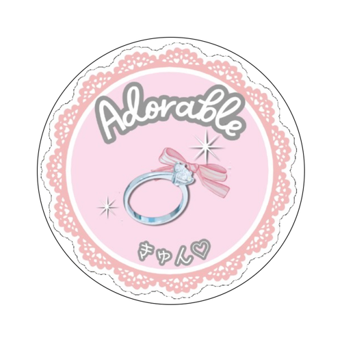 きゅん_Belle オリジナル缶バッジ白背景（44mm）