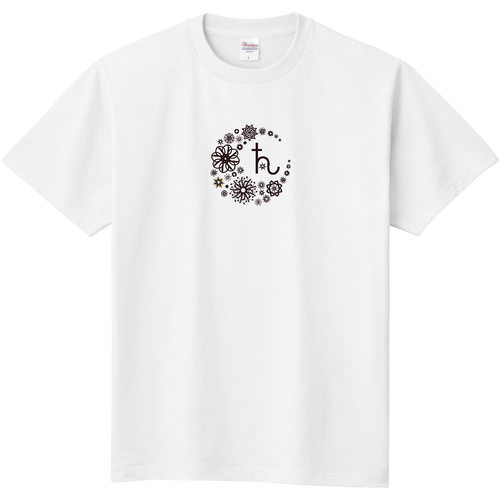 ことばもん／だいすきMoonと惑星マーク・土星編／定番T 定番Ｔシャツ