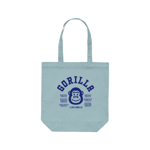 I LOVE GORILLA! ゴリラ大好き 01 レギュラーキャンバストートバッグ(M) (フルカラー転写プリント)
