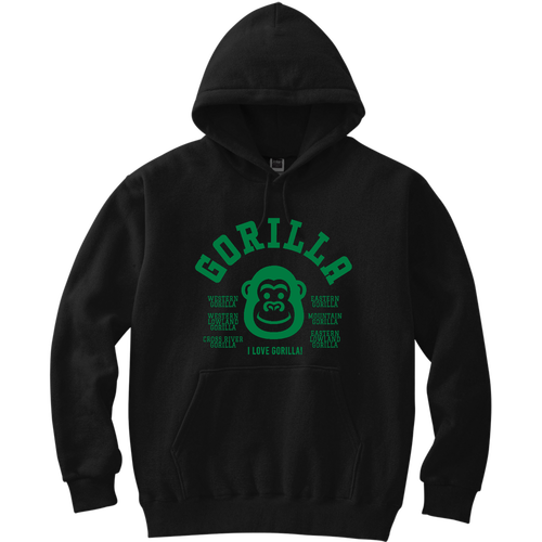 GORILLA ゴリラ大好き 3 軽量プルパーカー (長袖プリント)