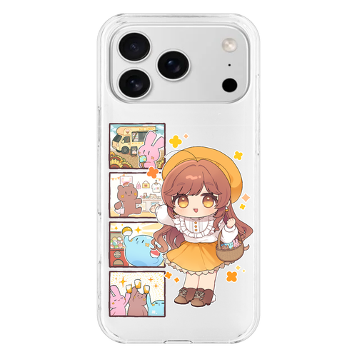 【オリラボ限定】がびさま お出かけスマホケース iPhone17 ProMax (透明)(ハードケース)