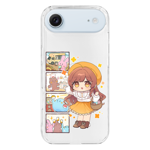 【オリラボ限定】がびさま お出かけスマホケース iPhone17 Air (透明)(ハードケース)