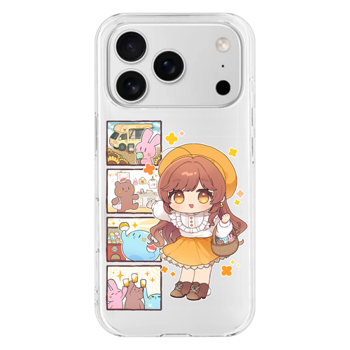 【オリラボ限定】がびさま お出かけスマホケース iPhone17 Pro (透明)(ハードケース)