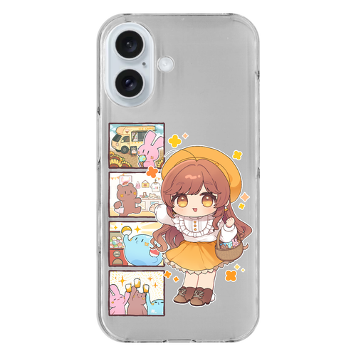 【オリラボ限定】がびさま お出かけスマホケース iPhone16 (透明)(ハードケース)