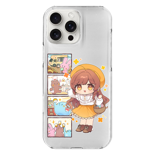 【オリラボ限定】がびさま お出かけスマホケース iPhone16 ProMax (透明)(ハードケース)