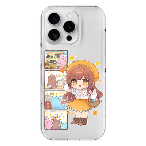 【オリラボ限定】がびさま お出かけスマホケース iPhone16 Pro (透明)(ハードケース)