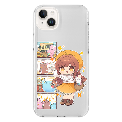 【オリラボ限定】がびさま お出かけスマホケース iPhone14 Plus (透明)
