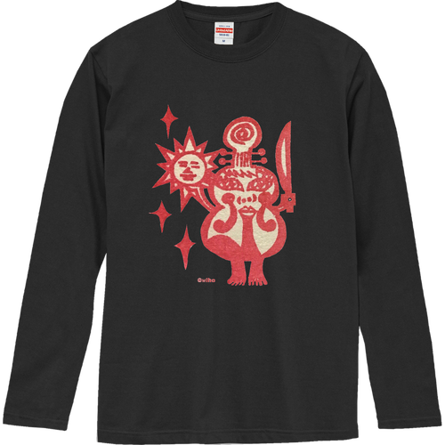 ダラダラмihoちゃんの長袖Tシャツ（ロゴピンク） ロングスリーブTシャツ
