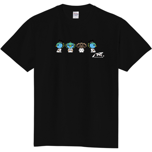 和装侍系音楽集団MYST.キャラクター雀之介Tシャツ白ロゴver 定番Ｔシャツ