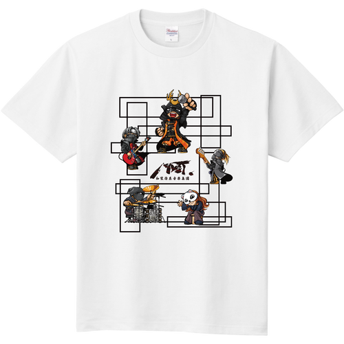 和装侍系音楽集団MYST.キャラクターTシャツ黒ロゴver2 定番Ｔシャツ