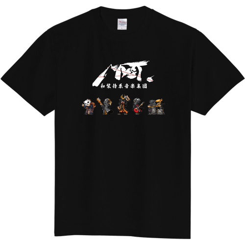 和装侍系音楽集団MYST.キャラクターTシャツ白ロゴver2 定番Ｔシャツ