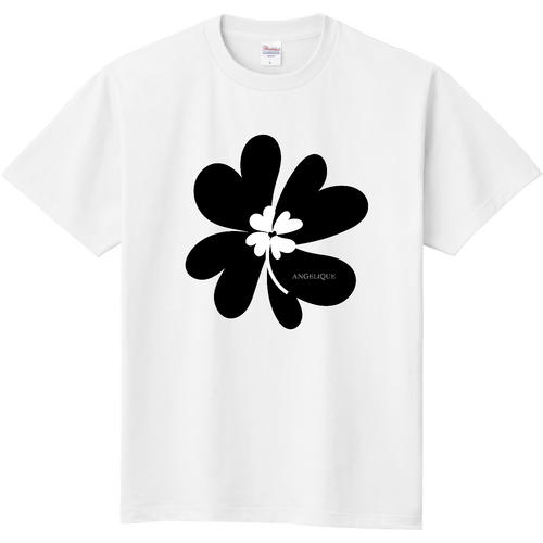 大人な感じの幸せクローバー　ブラック♣️ 定番Ｔシャツ
