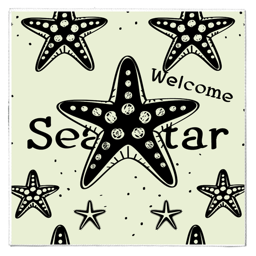 ヒトデ SeaStar 幸運のウェルカム・スターひとで D テキスタイルピクチャーボード（S）