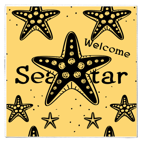 ヒトデ SeaStar 幸運のウェルカム・スターひとで テキスタイルピクチャーボード（S）