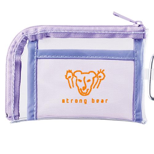 strongbear クリアミニポーチ メッシュポケットクリアミニポーチ