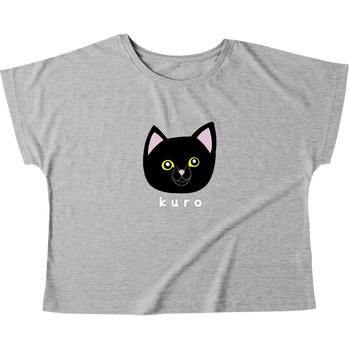 くろねこちゃん ウィメンズ ドルマン Tシャツ