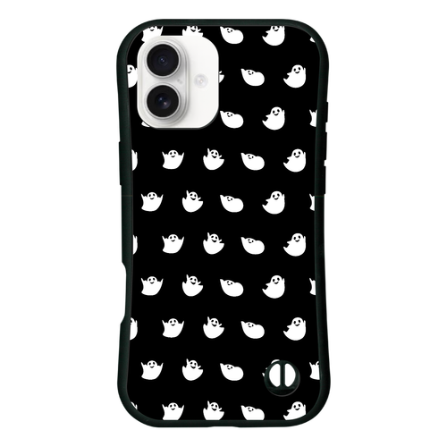 ばけばけオバケ iPhone16 Plus 耐衝撃吸収グリップケース