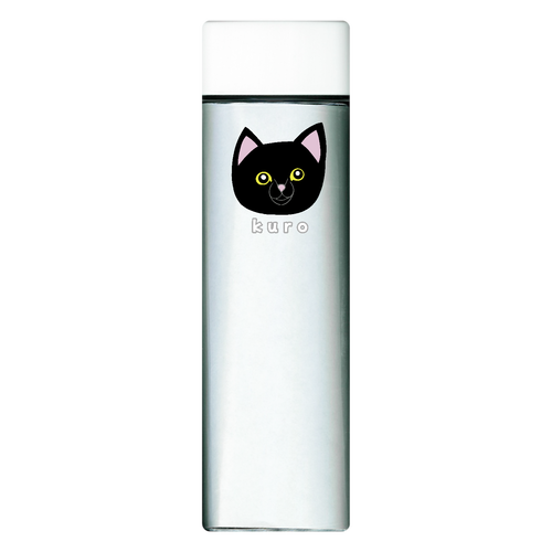 くろねこちゃん スクエアクリアボトル