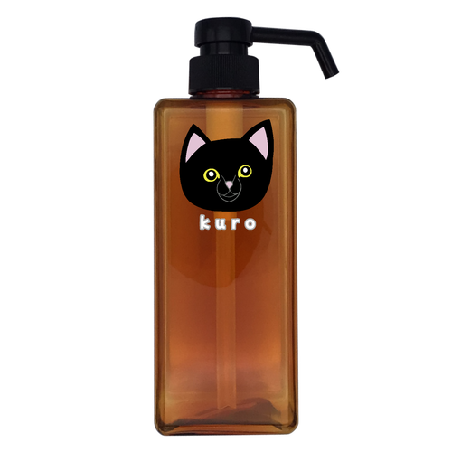 くろねこちゃん アルコール用プッシュボトル650ml