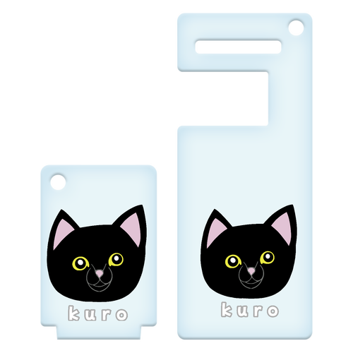 くろねこちゃん アクリルスマホスタンドキーホルダー