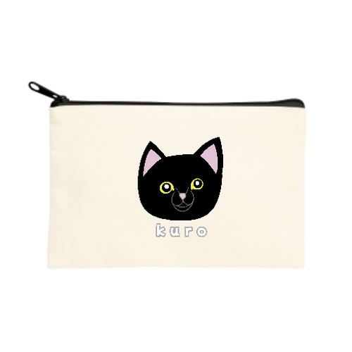 くろねこちゃん キャンバスポーチ（S）