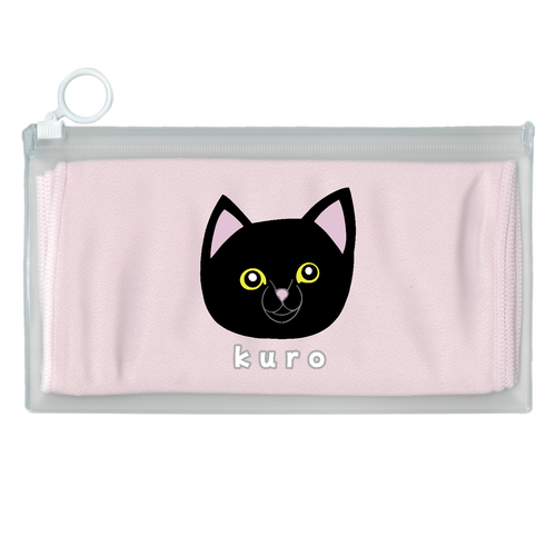 くろねこちゃん 涼感マフラータオル(EVAポーチ付)