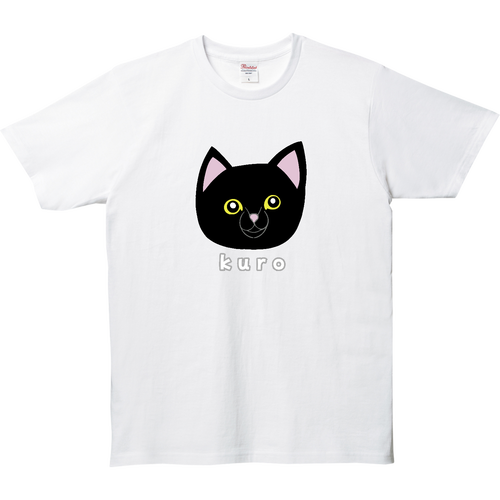 くろねこちゃん 5.0オンス ベーシックTシャツ(キッズ）