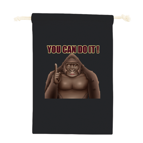 ポジティブゴリラ＃２ コットン巾着（Ｍ）