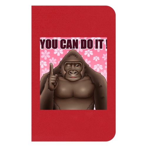 ポジティブゴリラ＃２ ハードカバーミニノート（罫線）