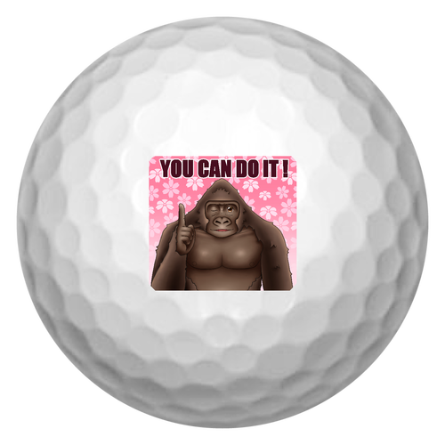 ポジティブゴリラ＃２ ゴルフボール(3個セット)
