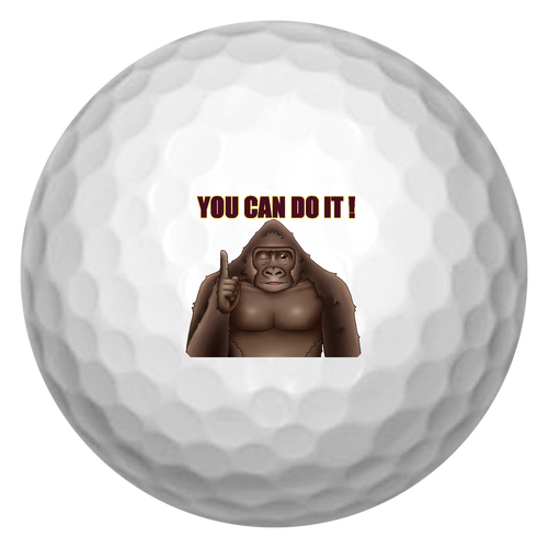 ポジティブゴリラ＃２ ゴルフボール(3個セット)