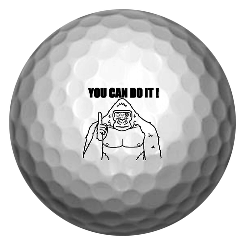 ポジティブゴリラ＃２ ゴルフボール(3個セット)